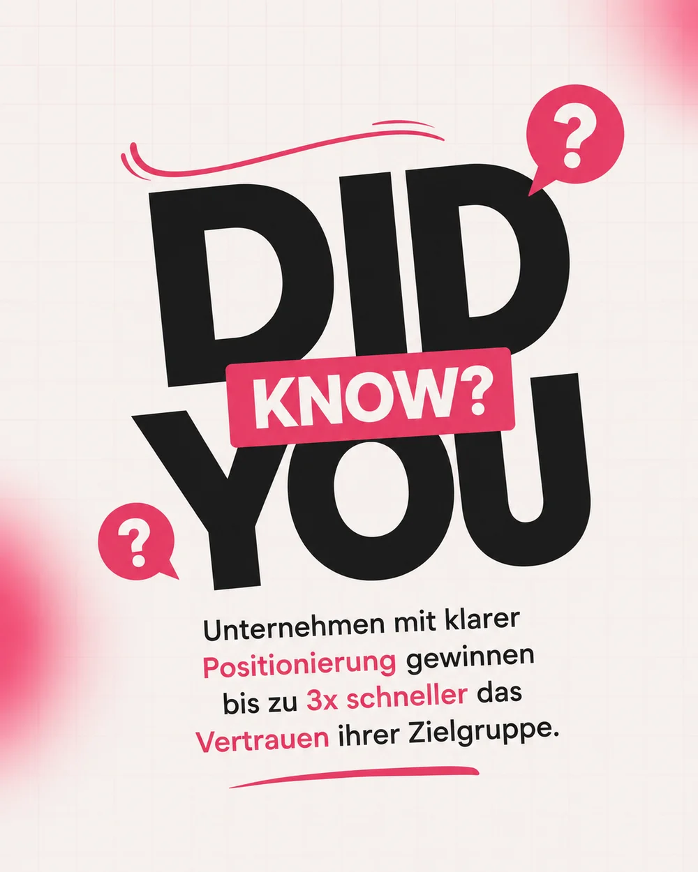 Positionierung